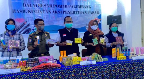 BBPOM Palembang Sita Ribuan Produk Kosmetik Ilegal