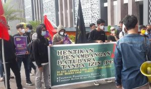 Tuntut Penghentian PETI di Muara Enim, Front Rakyat Biasa Datangi Kantor Gubernur Sumsel