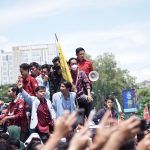 Aliansi BEM Nusantara dan OKP Cipayung GMNI, PMII, IPNU Gelar Aksi di depan Gedung DPRD Sumsel