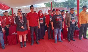M. Zulvian Hadiri Acara Hajatan Rakyat di GOR Pancasila Muara Enim