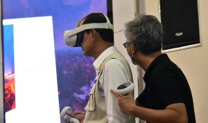 Harnojoyo resmikan wisata digital melalui Palembang 360 sebagai Conten Virtual Reality di Rumah Dinas Wali Kota Palembang, Kamis (20/7/2022).