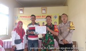 91 KPM Desa Upang Mulya Menerima Bantuan Langsung Tunai (BLT)