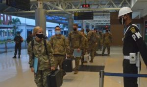 330 Tentara Amerika Mendarat di Bandara SMB II Palembang