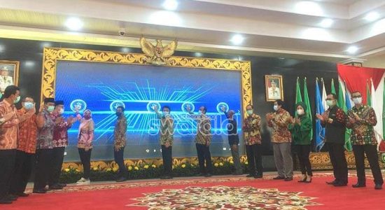 Launching Aplikasi Anjungan Bansos Sriwijaya
