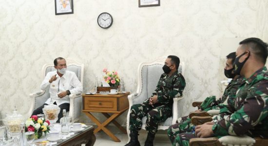Komandan Baru Landasan Udara SMH Sambangi Rumah Dinas Walikota