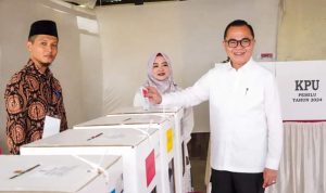 Pj. Bupati Banyuasin Pantau Jalannya Pemilu 2024.