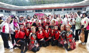 Pj Ketua TP PKK Melza Elen Setiadi Optimis Tim Perwosi Sumsel Jadi Juara Lomba  Senam Kreasi Memperebutkan Piala Ibu Negara RI