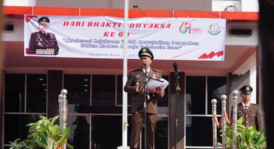 Kepala Kejaksaan Negeri Banyuasin Pimpin Upacara HBA KE-64 Tahun 2024