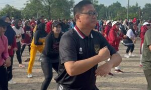 Dukung UMKM, Pj Bupati Banyuasin Agendakan Senam Pagi Setiap Minggu di Taman Kota