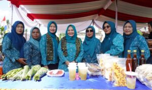 Kunjungan Kerja ke Desa Margo Mulyo, Pj Ketua TP PKK Sumsel Melza Elen Setiadi Dorong Produk UP2K Desa Jadi Icon Daerah