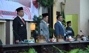 Pj. Bupati Banyuasin Hadiri Rapat Paripurna DPRD Dan Dengarkan Pidato Kenegaraan Presiden RI