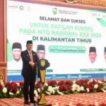 Sekda Edward Candra Lepas Keberangkatan 107 Kafilah MTQ Sumsel Bertanding Pada Ajang MTQ Nasional 2024 di Kaltim