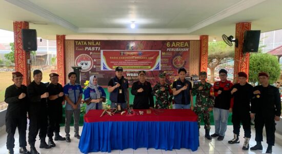Lapas Banyuasin Gelar Apel dan Razia Bersama APH dalam Rangka Deteksi Dini Gangguan Kamtib