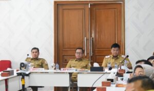 Rapat Koordinasi Penyusunan Laporan Evaluasi Kinerja Penjabat Bupati Banyuasin Triwulan l