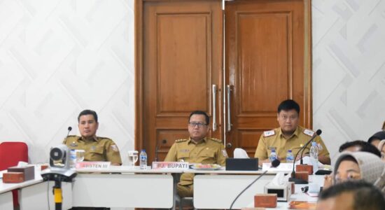 Rapat Koordinasi Penyusunan Laporan Evaluasi Kinerja Penjabat Bupati Banyuasin Triwulan l