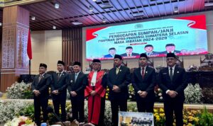 Hadiri Pelantikan Pimpinan DPRD Provinsi Sumsel, Pj Gubernur Elen Setiadi Ungkapkan 7 Kegiatan Prioritas 