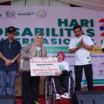 Pj Ketua TP PKK Sumsel Melza Elen Setiadi Beri Motivasi Para Penyandang Disabilitas