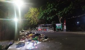 Jorok!!! Sampah Menggunung Akibatkan Bau Busuk, kerap Sebabkan Kecelakaan