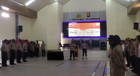 Pelantikan Jabatan 2 Kasat dan Sertijab 2 Kapolsek di Mapolrestabes Palembang