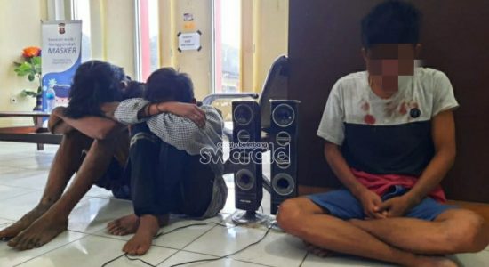 Sempat Dihakimi Massa,Tiga Pencuri Diamankan Polisi