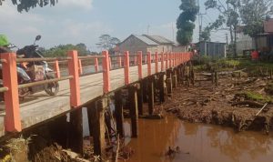 Jembatan Desa penghubung Antar Dusun di Kecamatan Air Kumbang Selesai Diperbaiki