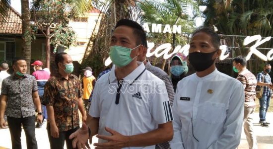 Tinjau Penataan Taman Pempek dan Taman Jeramba Karang, Sekda : Kerjasama dengan BRI