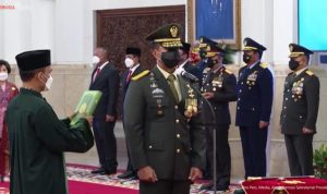 Resmi! Presiden Jokowi Melantik Jenderal Andika Perkasa Sebagai Panglima TNI