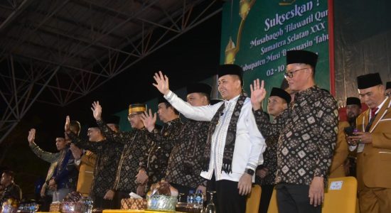 Pj Gubernur Agus Fatoni Buka MTQ XXX Tingkat Provinsi Sumsel Tahun 2024 di Kabupaten Muba