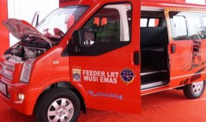 Angkot Mobil Listrik Seharga Rp484 Juta Resmi Mengaspal di Kota Palembang