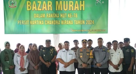 bazar-murah-0404-muara-enim HUT KE-78, Persit Kartika Chandra Kirana Kodim 0404/Muara Enim Gelar Bazar Murah