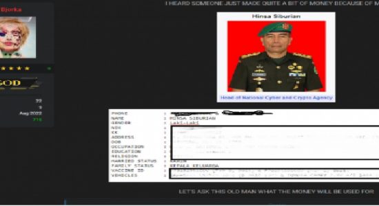 Bjorka Nongol Lagi, Sindir Anggaran Jumbo BSSN dan Sebar Data Hinsa Siburian