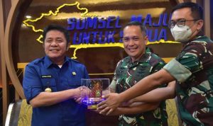 Herman Deru dan Danlanud SMH Satukan Persepsi Untuk Majukan Sumsel