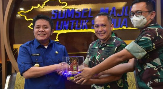 danlanud-palembang Herman Deru dan Danlanud SMH Satukan Persepsi Untuk Majukan Sumsel