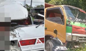 Dump Truck Seruduk Mobil Travel, 3 Orang Dinyatakan Meninggal Dunia