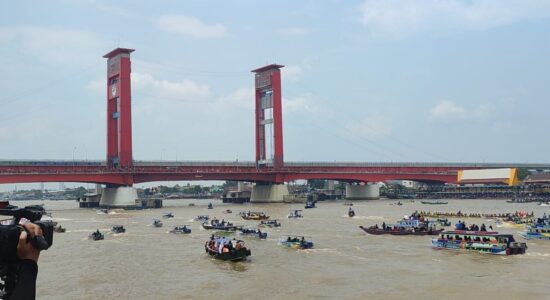 KSOP Palembang Tutup Alur Sungai Musi demi Keamanan Festival Perahu Bidar 17 Agustus