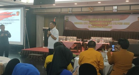 Jaga Pemilu 2024 Berjalan Damai, Dit Intelkam Polda Sumsel Gelar FGD