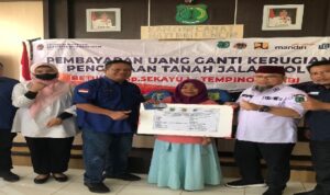 Lagi, Pemkab Musi Banyuasin Serahkan Uang Ganti Rugi Pembebasan Lahan