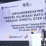 groundbreaking-hilirisasi-batubara Presiden Jokowi Groundbreaking Proyek Hilirisasi Batu Bara ke DME di Muara Enim