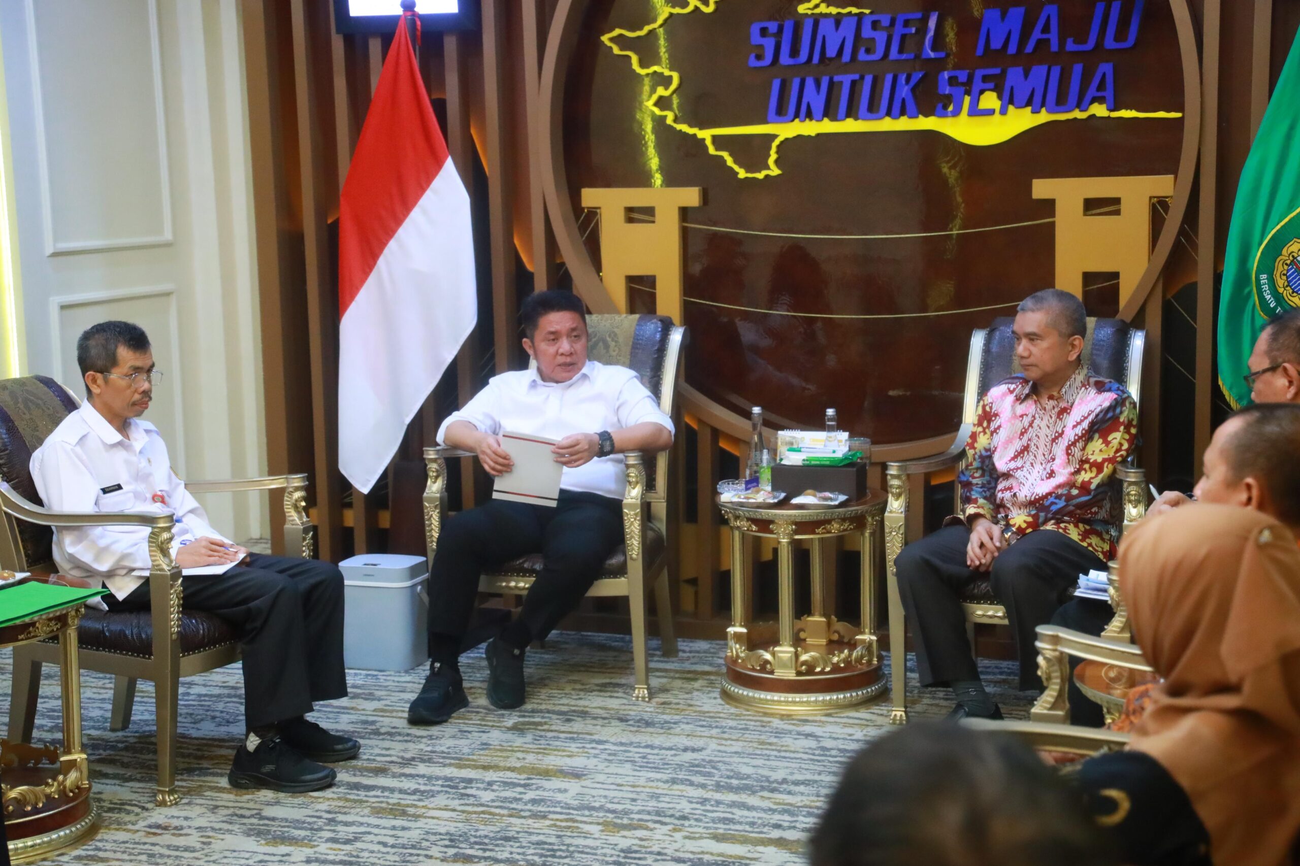 Gubernur Sumsel Herman Deru dan Rektor UNSRI Bahas Kerja Sama Kelembagaan dan Transportasi Mahasiswa