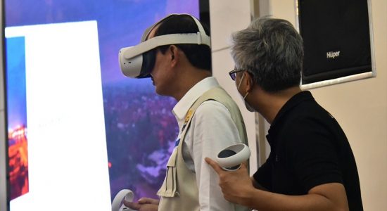 Harnojoyo resmikan wisata digital melalui Palembang 360 sebagai Conten Virtual Reality di Rumah Dinas Wali Kota Palembang, Kamis (20/7/2022).