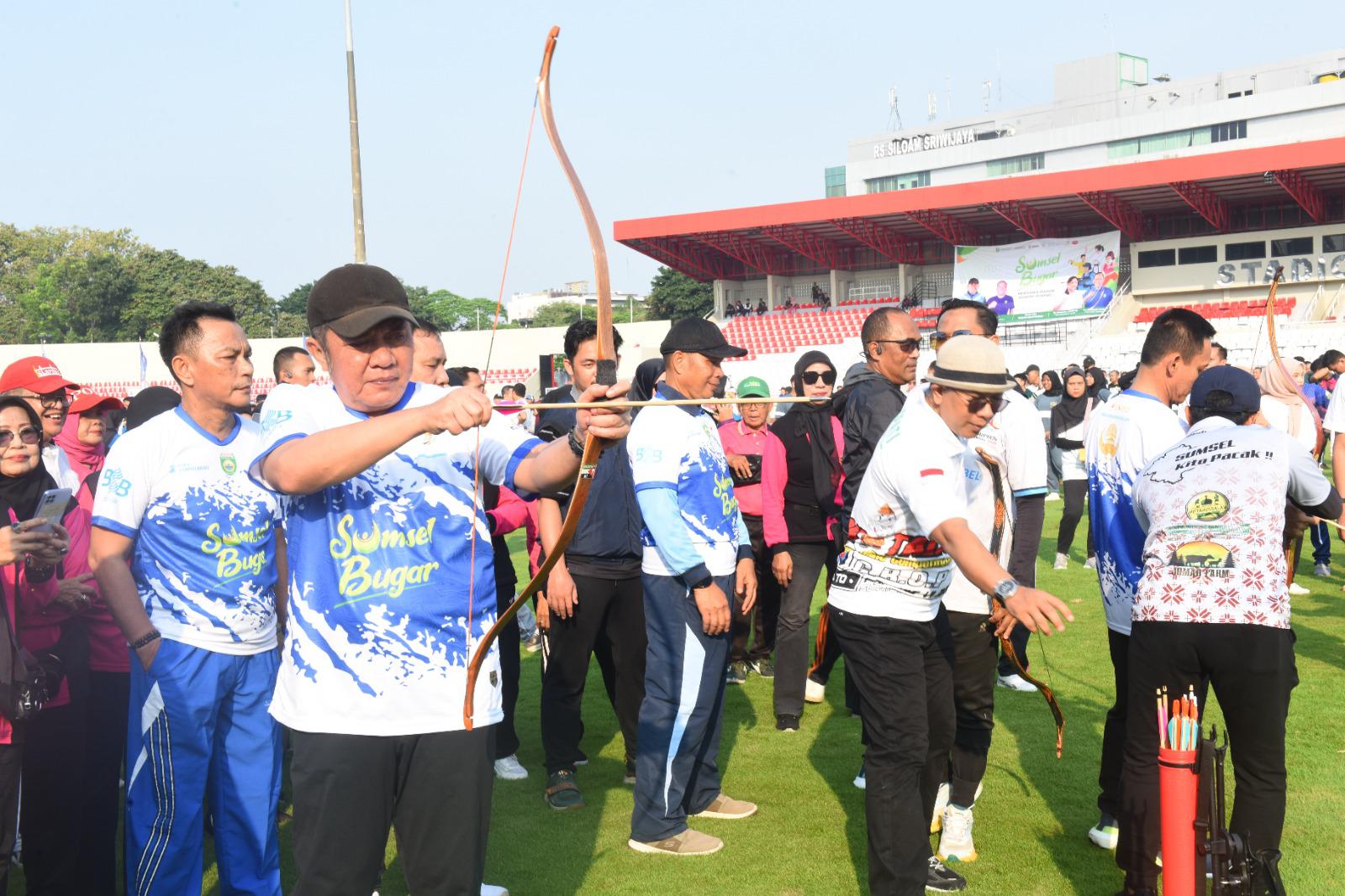 Gubernur Herman Deru Harapkan Para Atlet Provinsi Sumsel Sukses Dulang Prestasi Di ajang Pornas Korpri dan Fornas 2025