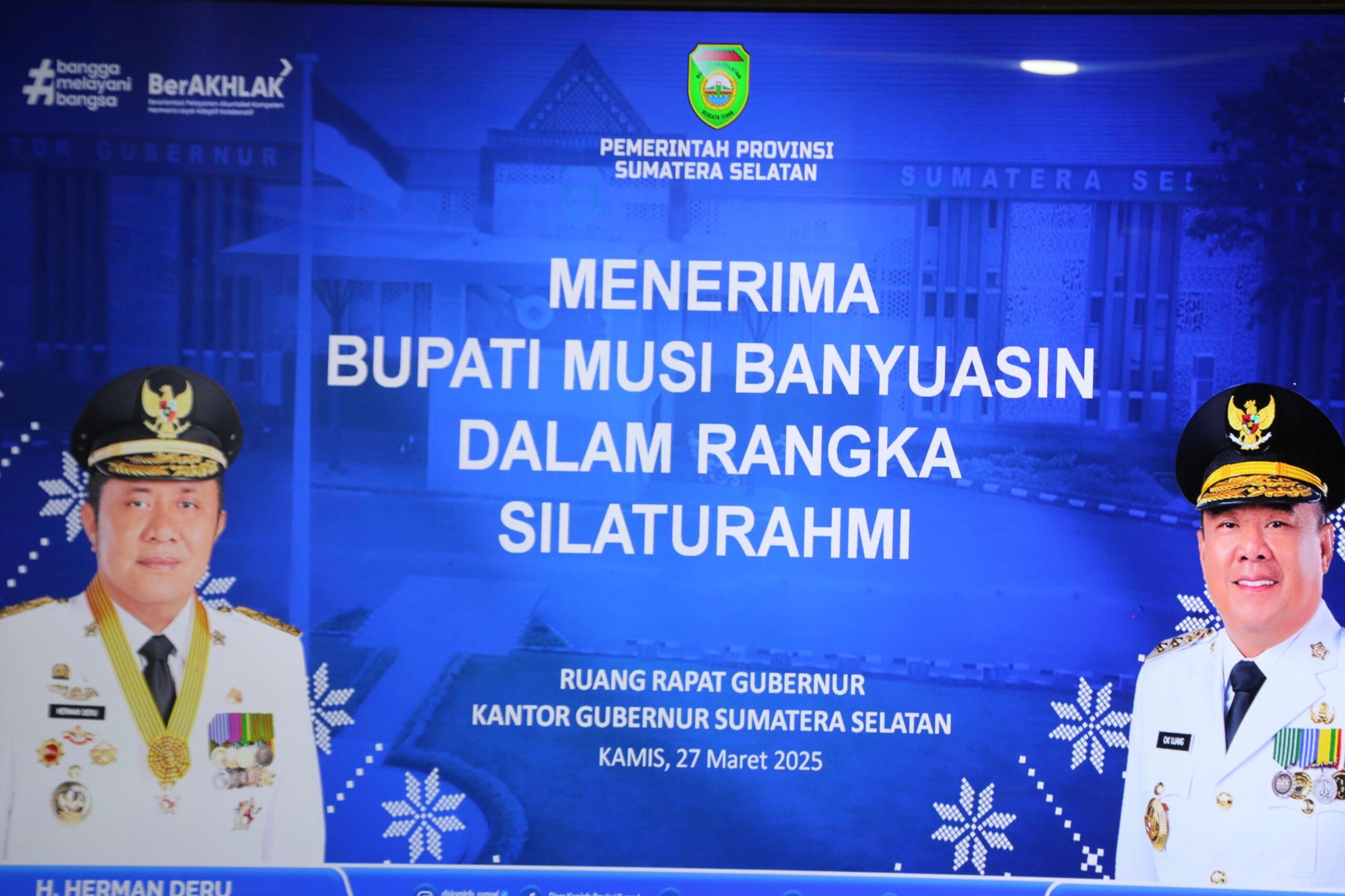 Gubernur Herman Deru Siap Kucurkan Bangubsus Dukung Program Super Prioritas Kabupaten Muba