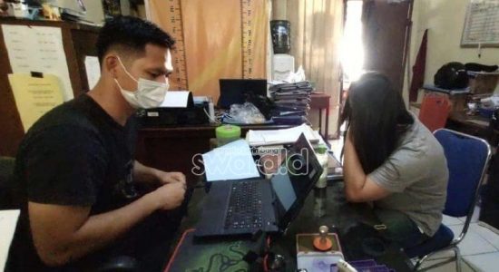 hl-diamankan-di-polsek-sukarame "Wik-Wik" Tak Dibayar, HL Gasak Motor Pelanggan Usai Bertempur