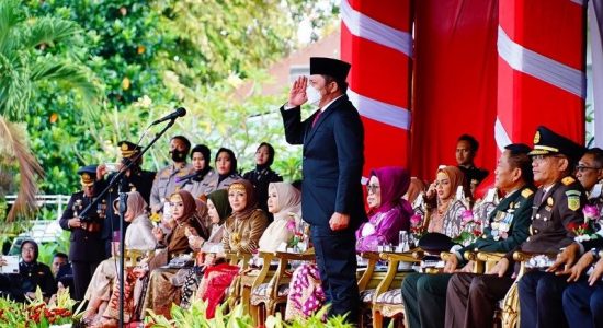hut-bhayangkara Herman Deru Apresiasi Kerja Keras Polri Dalam Menjaga Kamtibmas di Wilayah Sumsel