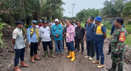 Pastikan Kondisi Jalan Poros Kecamatan Air Salek, Pj. Bupati Tinjau Langsung