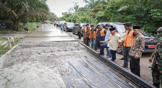 Hubungkan 4 Desa, Pembangunan Jalan Desa Tanjung Agung Telan Anggaran Rp60 M