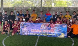 HUT Bhayangkara ke-76, Kapoltabes Palembang Ajak Jurnalis Deskjob Kriminal Tanding Futsal