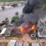 Kebakaran di Gasing Laut, 7 Bangunan Rata dengan Tanah