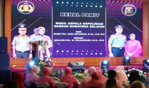 Wagub Hadiri Kenal Pamit Wakapolda Sumsel dari Irjen Pol Rudi Setiawan ke Brigjen Pol M Zulkarnain