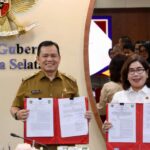 kerjasama-di-bidang-pertanahan Gubernur Elen Setiadi Bersama Kakanwil BPN Sumsel Tandatangani Kerjasama Bidang Pertanahan